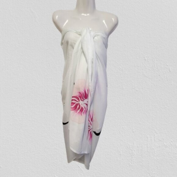 Womens Sarong Pareo Beach Cover Up Swimsuit Coverups Cotton Sarong TIE Wrap NEW - Picture 7 of 7